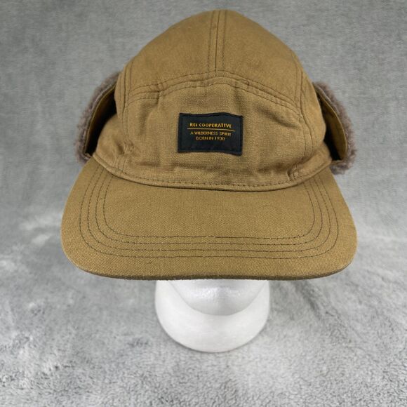 REI Co op Cooperative Farlands Earflap Cap Mens L/XL Brown Casual Fitted Hat - Picture 1 of 9